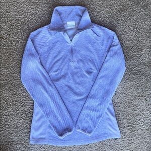 Columbia LIGHT PURPLE Quarter zip-up Sweater